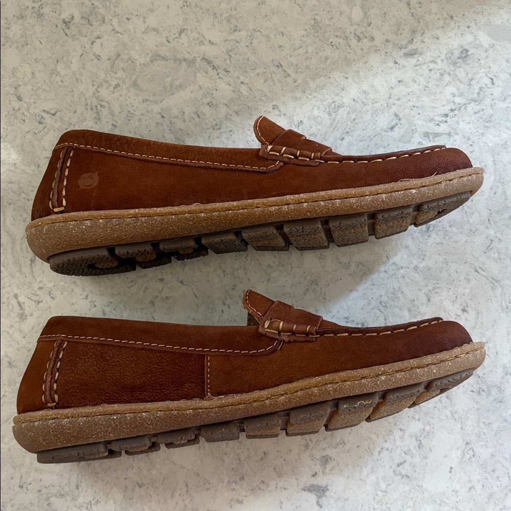Born Nerina women’s suede penny loafer Brown Size 9 - Picture 4 of 12